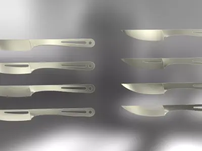 knife set 3D model