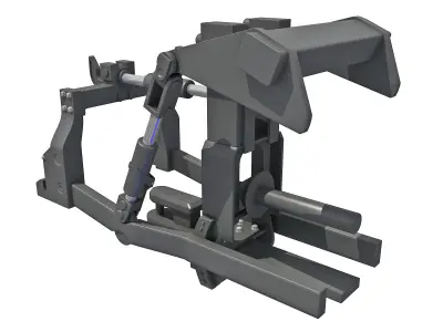 Bucket excavator with 3D model