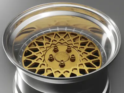 Enkei 6666 Low-poly 3D model