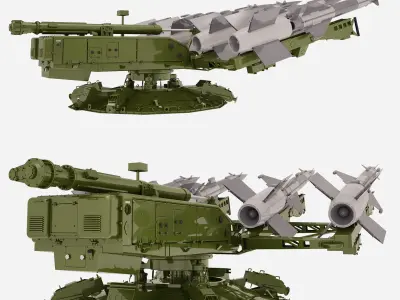 SA-3 Goa Rockets 3D model