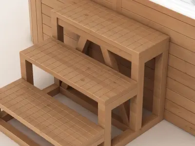 Whirlpool 4 Person Hot Tub 3D model