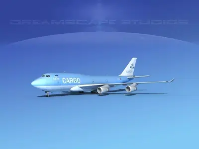 Boeing 747-400 KLM Cargo 3D model