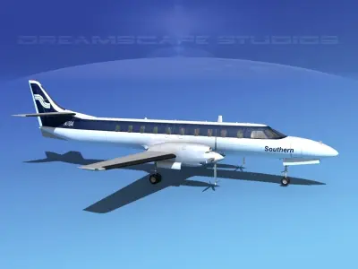 Swearingen SA226 Southern Airways 3D model