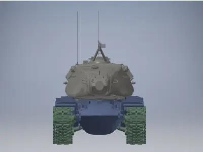 M103 tank 3d model 3D model