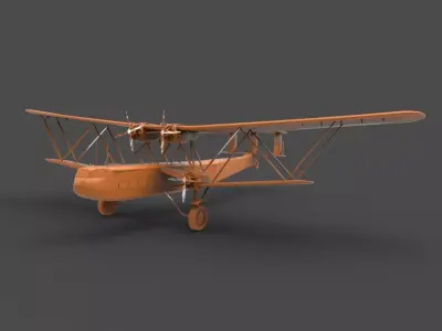 Handley Page HP42 3D print model