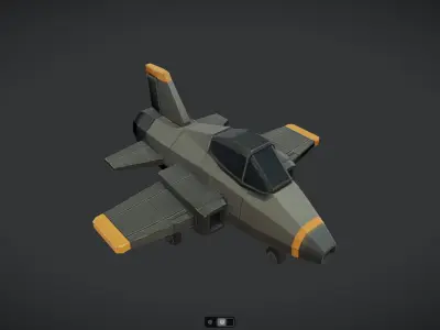 Spacecraft Jet aircraft plane 3dmodel 12 3D model