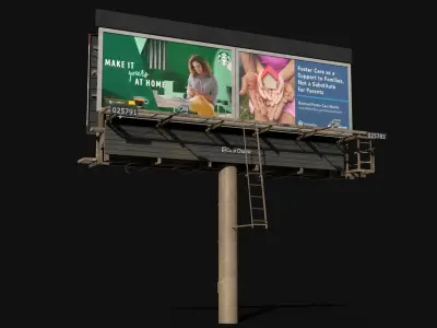 Billboard Collection 3D model