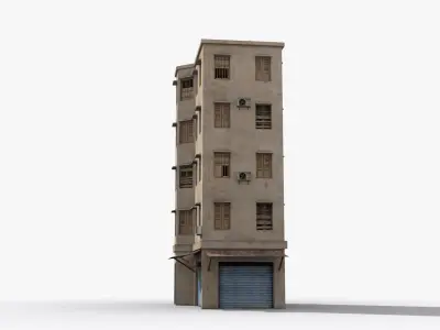 Arab Middle East Building x30 Low-poly 3D model