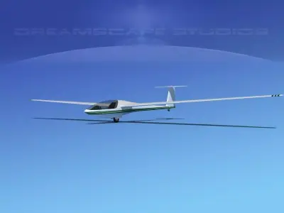DG-400 15-Metre Motorglider V09 3D model