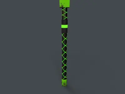 Sci-Fi Axe V4 - 08 Low-poly 3D model