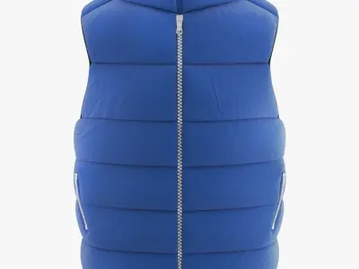 Puffer Vest 3D model buy