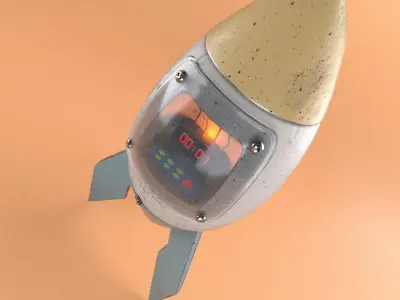 Air Bomb Low-poly 3D model