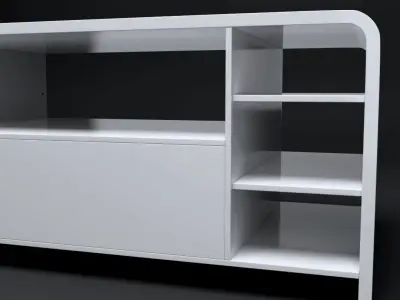 Rounded Coffee Table M 2 3D model Free 3D model