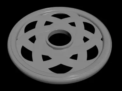 Ultra Silent HexaToroidal Propeller - Concept 3D model