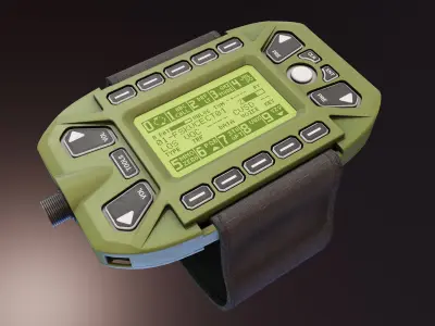 KDU for HAMR Radio Low-poly 3D model