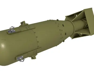 Little Boy Atomic Bomb 3D model