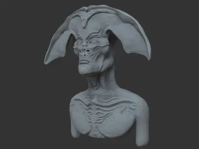 NLO bust 3D model