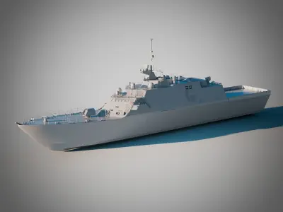 USS Freedom Ship 3D model