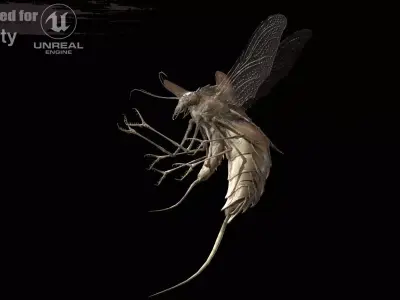 FlyingBug1 A1 Low-poly 3D model