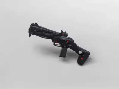 Futuristic Tactical Assault Rifle 3D Model 3D model