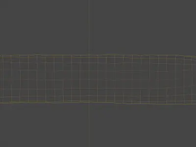 Scanned coniferous firewood Low-poly 3D model