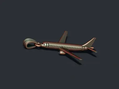 Airplane pendant 3D print model