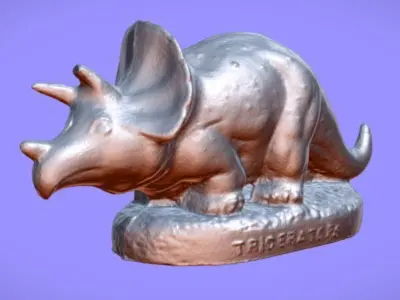 Plastic TRICERATOPS souvenir - 3d SCAN Free 3D model