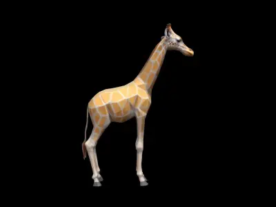3d Model Giraffes Are The Tallest Land Animals 3D model