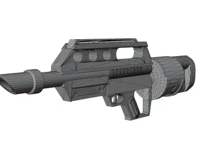 Pancor Jackhammer MK3A1 Custom Low-poly 3D model