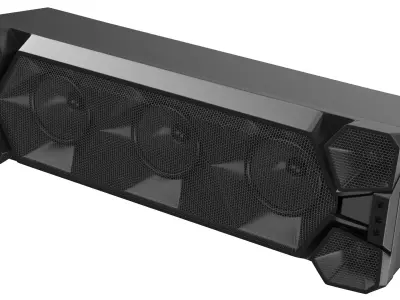 Detailed Ground Speaker System 3D model