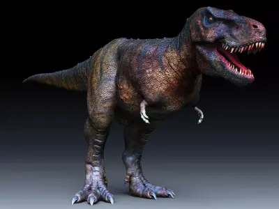 Dinosaur Tarbosaurus Bataar Sculpt Project 3D model