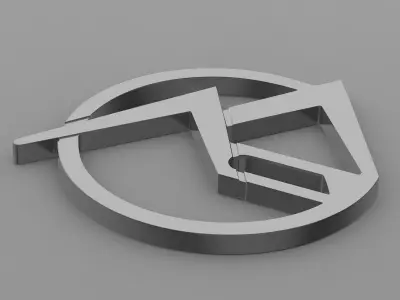 eraz logo 3D model
