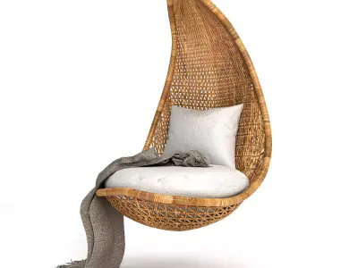 Half-Moon Seat Free low-poly 3D model