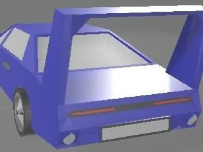 Free Dodge Daytona Free low-poly 3D model