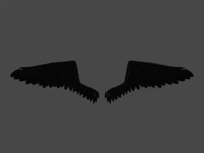 black wings 3D model