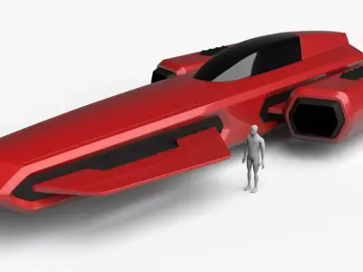 Racing Spaceship Antares 3D model