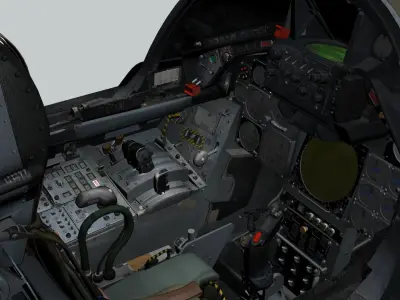 Tornado GR1 3D Cockpit 3D model