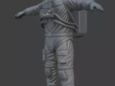 Astronaut Spacesuit 3D Model 3D model 25
