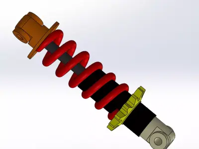Shock absorber 3D model