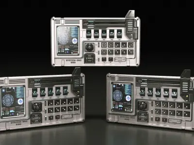 control panel 3D model