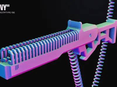 SCI-FI Launcher gun 3D model