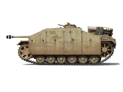 StuG III - Ausf G - 943 - Early Production 3D model