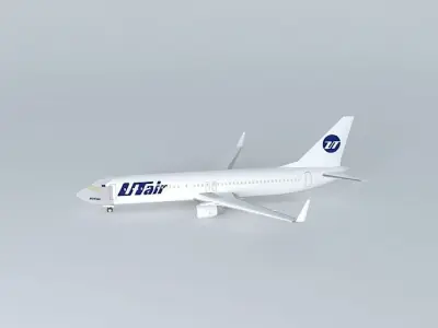 UTair Boeing 737 800 Free 3D model