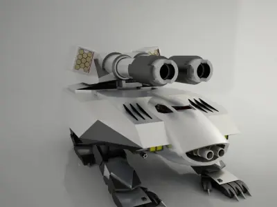TIGERROBOT futuristic animal 3D model