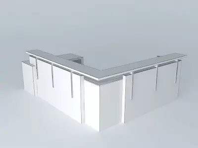 Reception Desk Free 3D model purchase