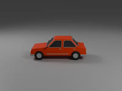 Low Poly Car Free low-poly 3D model