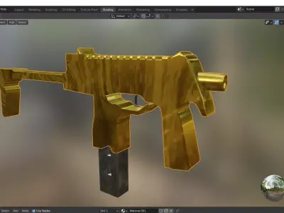 Custom SMG Free 3D model