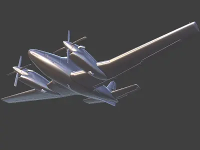 King Air C90 ready to 3D printing 3D print model