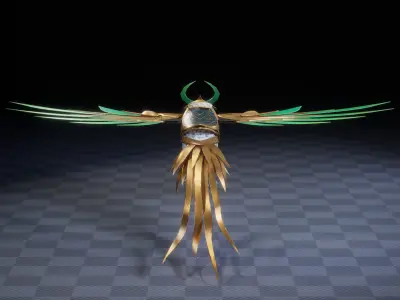 HEAVEN BIRD 3D MODEL Low-poly 3D model