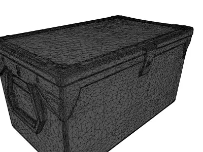 Military Supply Crate Ammo Box 3D model